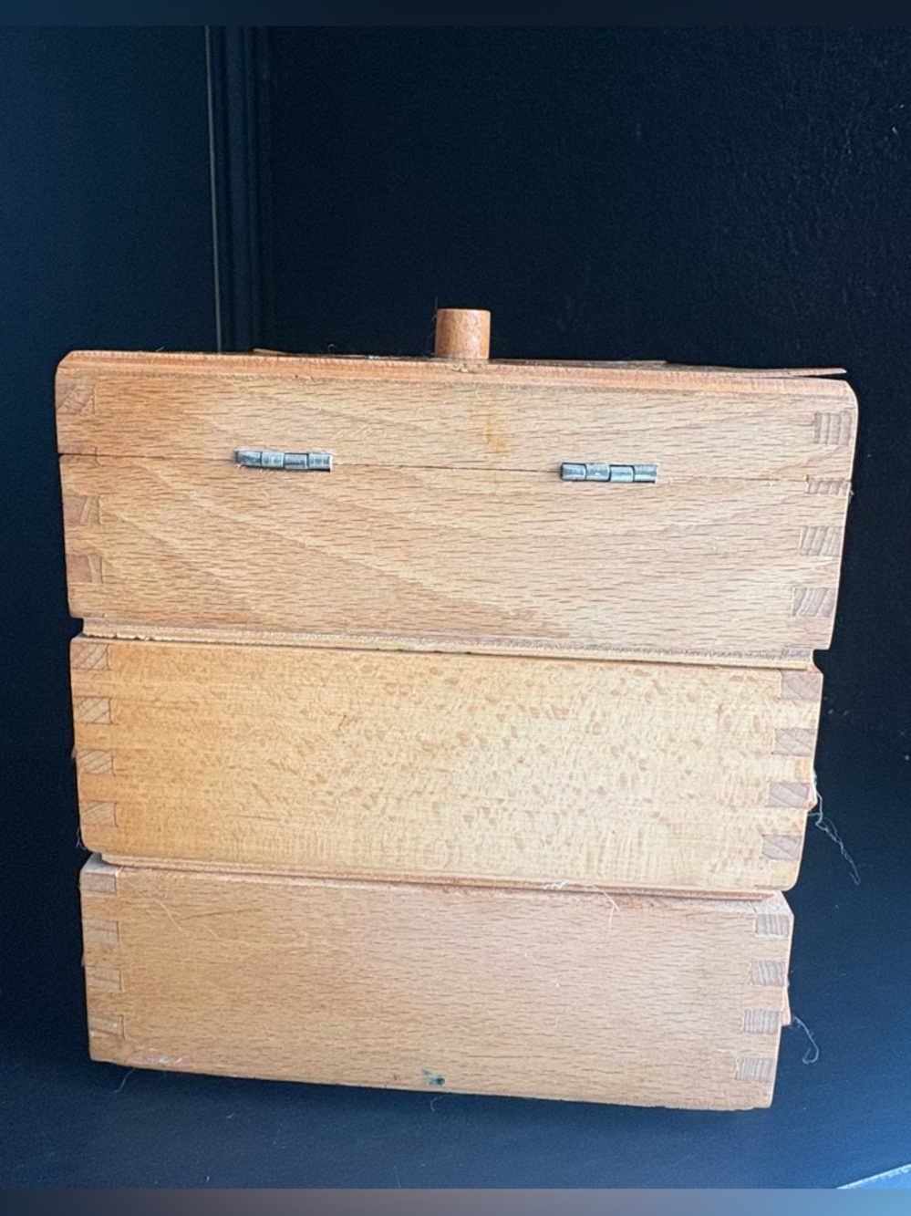Vintage Multi compartment sewing box jewelry box - Picture 4 of 16